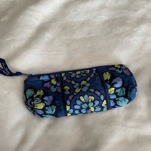 Vera Bradley Indigo Pop Zippered Pen/Pencil pouch